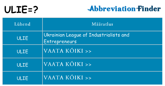 Mida ulie seista