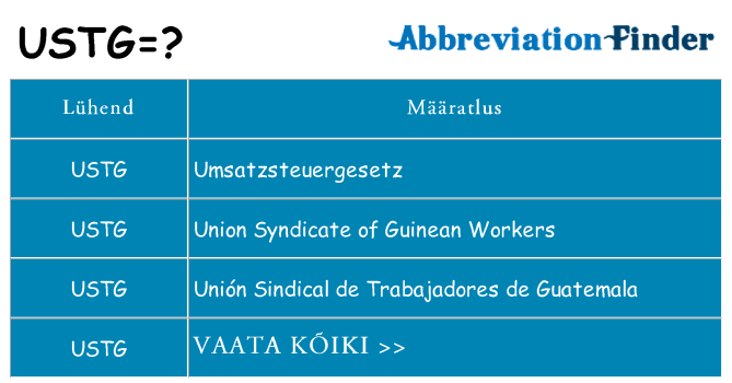 Mida ustg seista