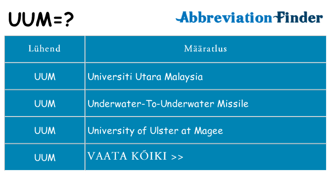 Mida uum seista