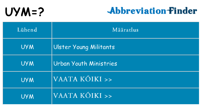 Mida uym seista
