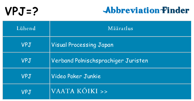 Mida vpj seista