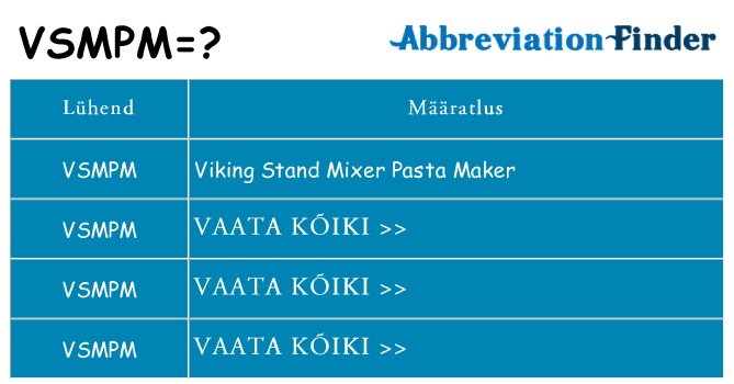 Mida vsmpm seista