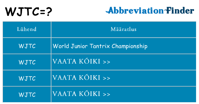 Mida wjtc seista