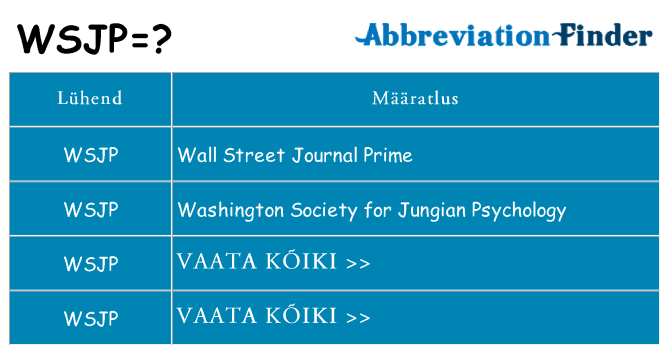 Mida wsjp seista