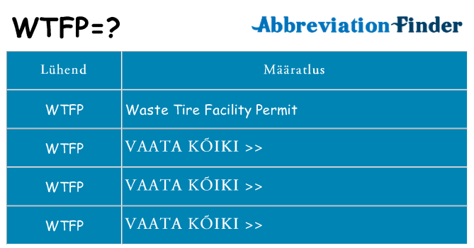 Mida wtfp seista