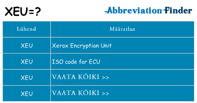 Mida xeu seista