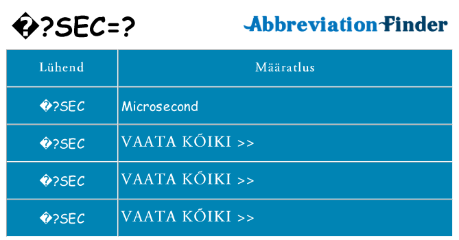 Mida %c2%b5sec seista