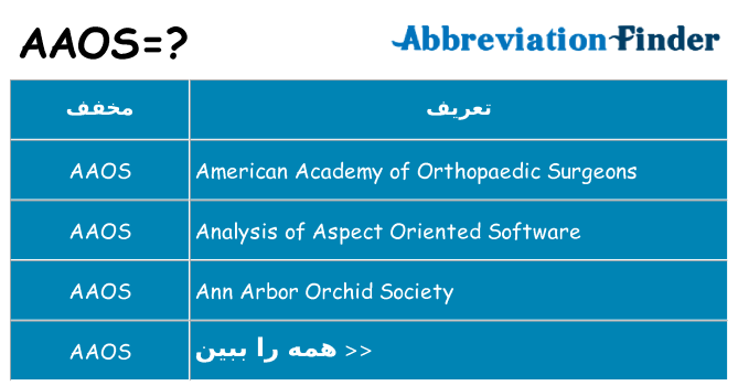 چه aaos برای ایستادن؟