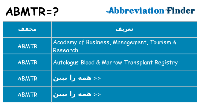 چه abmtr برای ایستادن؟