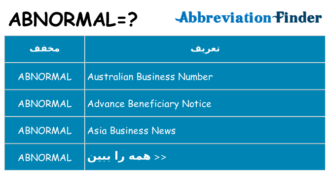 چه abnormal برای ایستادن؟