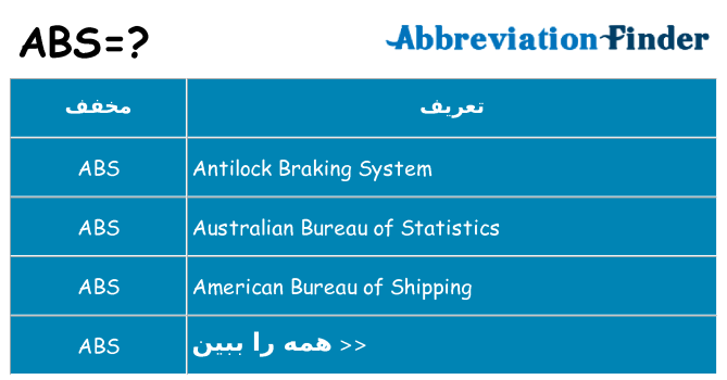 چه abs برای ایستادن؟