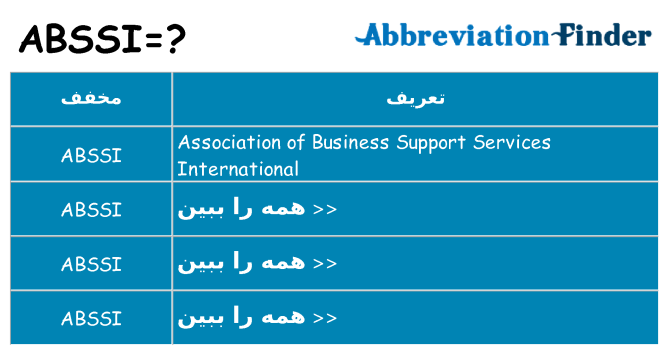 چه abssi برای ایستادن؟