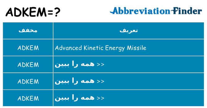 چه adkem برای ایستادن؟