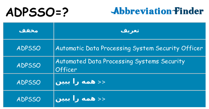 چه adpsso برای ایستادن؟