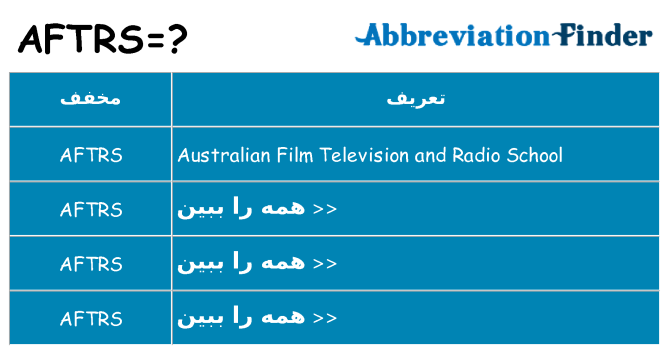 چه aftrs برای ایستادن؟