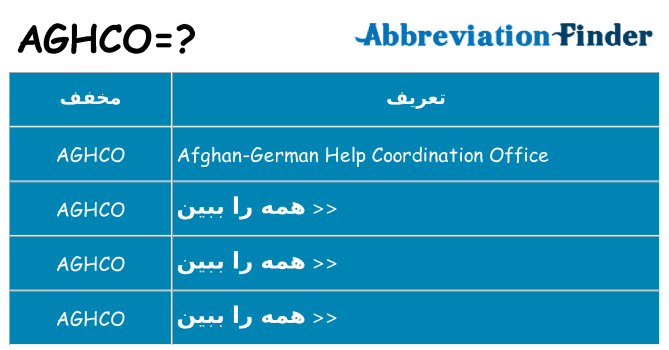 چه aghco برای ایستادن؟
