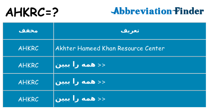 چه ahkrc برای ایستادن؟