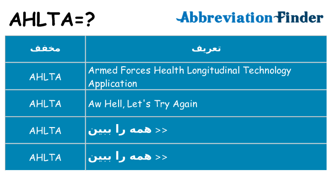 چه ahlta برای ایستادن؟
