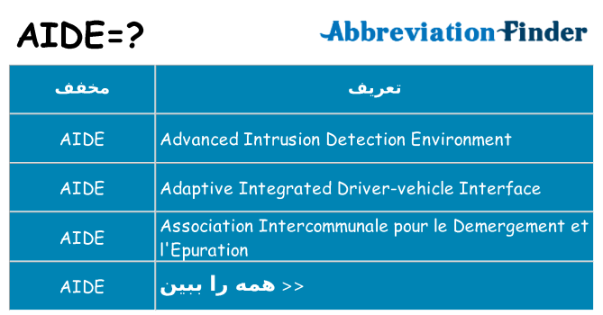 چه aide برای ایستادن؟