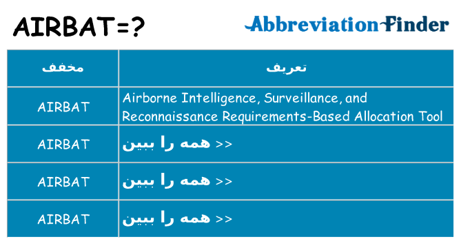 چه airbat برای ایستادن؟