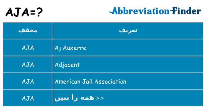 چه aja برای ایستادن؟