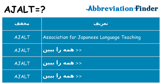 چه ajalt برای ایستادن؟