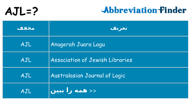 چه ajl برای ایستادن؟