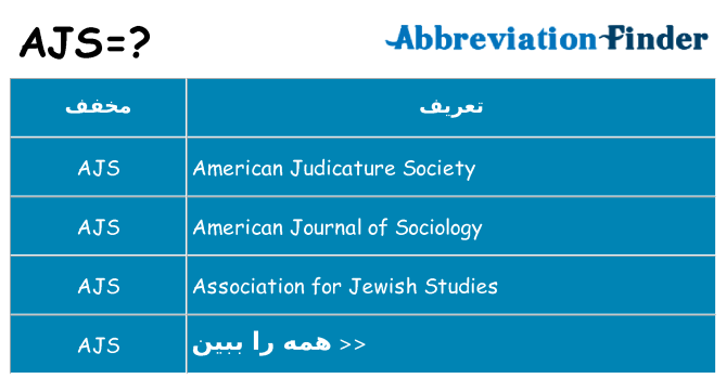 چه ajs برای ایستادن؟