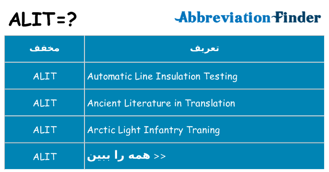 چه alit برای ایستادن؟
