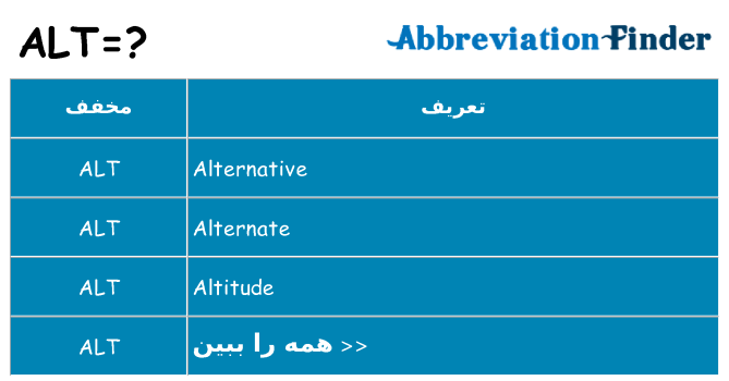 چه alt برای ایستادن؟