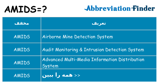 چه amids برای ایستادن؟