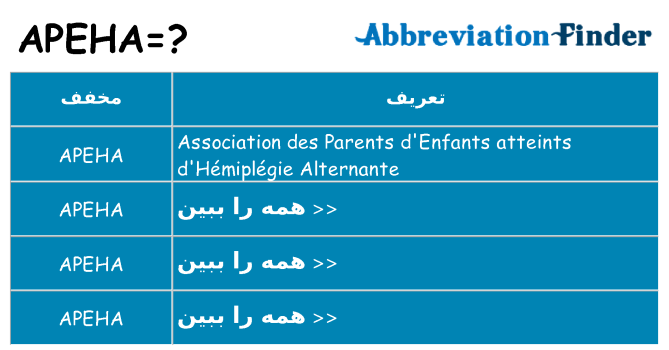 چه apeha برای ایستادن؟