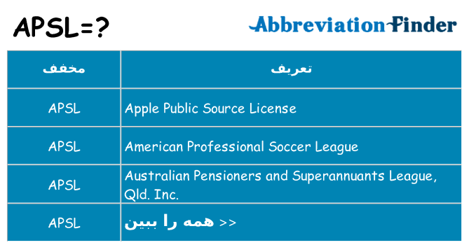 چه apsl برای ایستادن؟