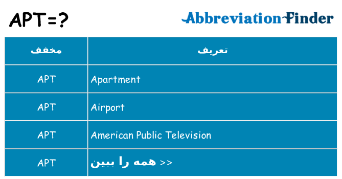 چه apt برای ایستادن؟