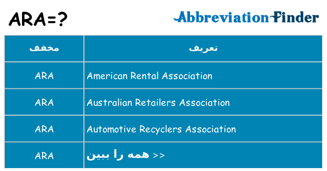 چه ara برای ایستادن؟