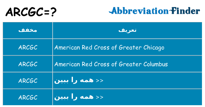 چه arcgc برای ایستادن؟