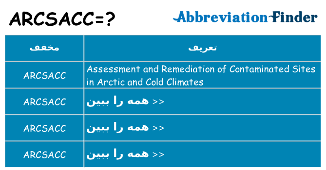 چه arcsacc برای ایستادن؟