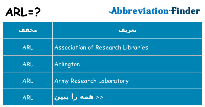 چه arl برای ایستادن؟