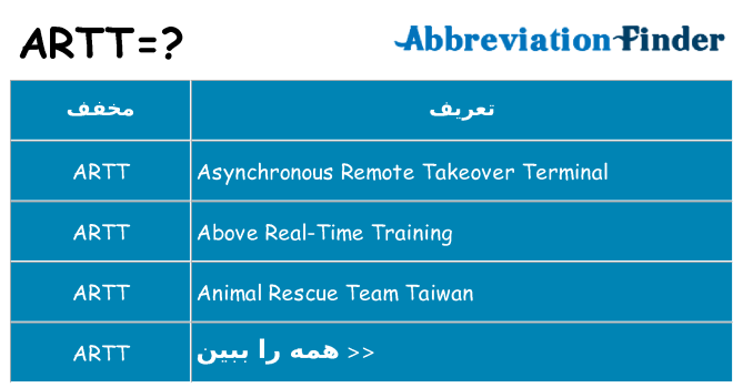 چه artt برای ایستادن؟