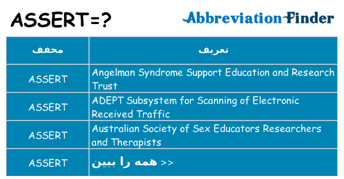 چه assert برای ایستادن؟