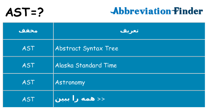 چه ast برای ایستادن؟
