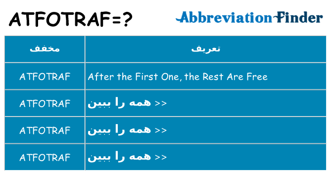 چه atfotraf برای ایستادن؟