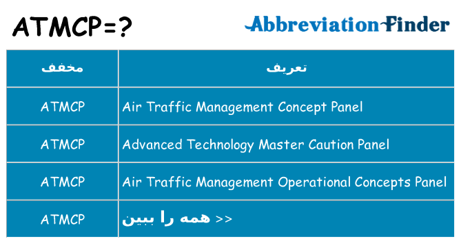 چه atmcp برای ایستادن؟