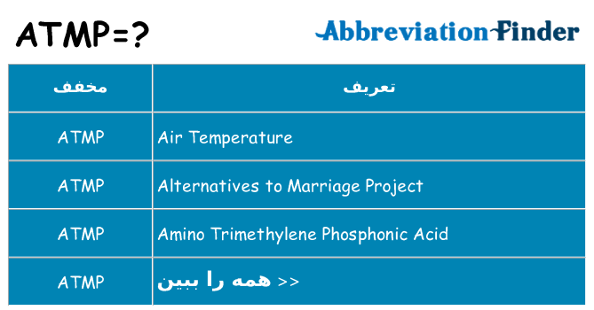 چه atmp برای ایستادن؟