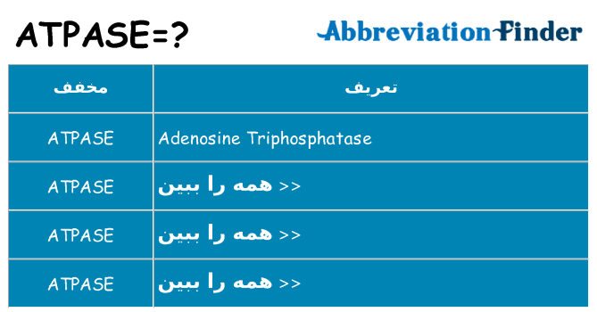 چه atpase برای ایستادن؟