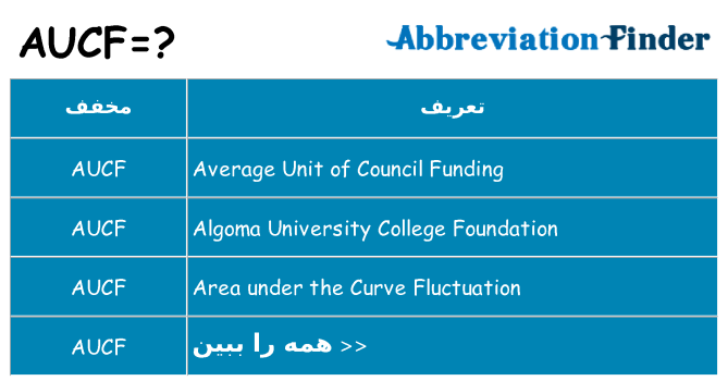 چه aucf برای ایستادن؟