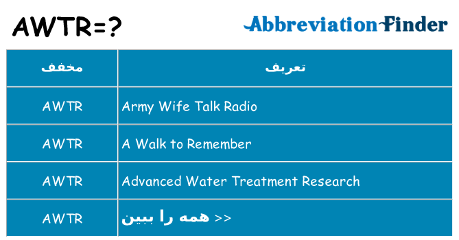 چه awtr برای ایستادن؟