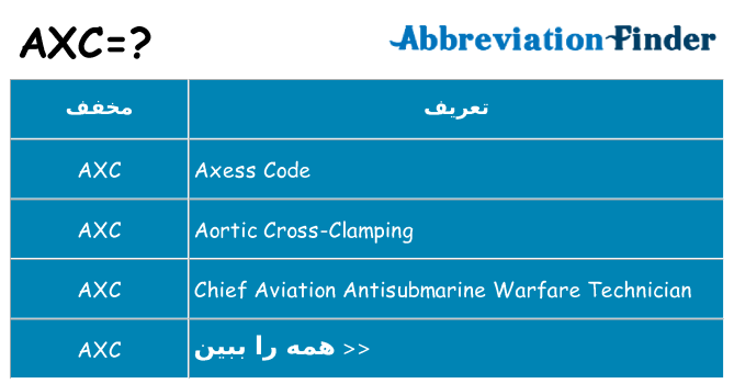 چه axc برای ایستادن؟