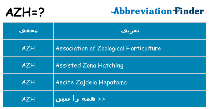 چه azh برای ایستادن؟