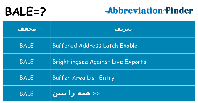 چه bale برای ایستادن؟